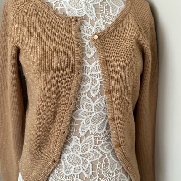 Joe Fresh cardigan in a warm tan size L - Picture 1 of 5